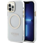 Husa Guess GUHMP12MHTRMD iPhone 12/12 Pro 6.1" auriu/auriu greucase Metal Outline MagSafe Case