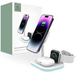 TECH-PROTECT QI15W-A27 3IN1 Mag NETIC MagSafe ÎNCĂRCĂTOR WIRELESS ALB