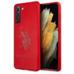 Husa US POLO Samsung Galaxy S21 silicon pe ton USHCS21SSLHRTRE roșu Case