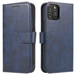 Magnet Case husă elegantă husa husă cu clapetă și funcție de stand Poco M4 Pro 5G albastru