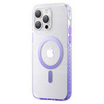 Husa mag husa iPhone MagSafe Kingxbar PQY Ice Crystal Series netic 14 Plus violet Case