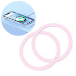 magMagJoyroom set de inele de metal inel smartphone inele de plasă 2 buc roz (JR- -M3)