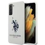 Husa US POLO Samsung Galaxy S21 Plus Silicone Logo USHCS21MSLHRWH Alb Case