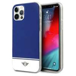 Mini MIHCP12MPCUBINA iPhone 12/12 Pro 6.1" albastru marin/marină tare case Colecția Stripe