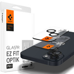Spigen iPhone Protector de cameră Optik.tr "ez Fit" Protector de cameră 2-pack 14 / 14 Plus Negru