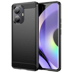 Husa Case husanounou Carbon pentru Realme 10 Pro flexibil siliko carbo cover negru Case