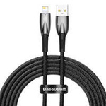 Baseus cablu Seria Glimmer cu încărcare rapidă USB-C - Lightning 480Mbps 2.4A 2m negru