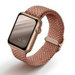 UNIQ strap Aspen Apple Watch 44/42/45mm împletitură roz/roz de pomușoare