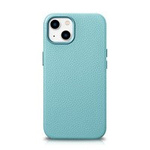 Case husa iPhone mag MagSafe iCarer Litchi Premium Leather 14 netic cu verde (WMI14220709-GN)