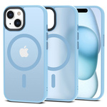 Husa Tech-protect Magmat MagSafe IPhone 15 MATTE Sky Blue Case