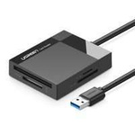 Ugreen USB 3.0 SD / micro SD / CF / MS card reader black (30231)