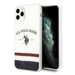 Husa US POLO Apple iPhone 11 Pro Max Max Tricolor Pattern Collection White Case
