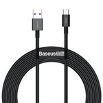 Baseus Superior USB - USB Typ C fast charging data cable 66 W (11 V / 6 A) Huawei SuperCharge SCP 2 m black (CATYS-A01)
