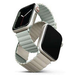 strap Apple Watch UNIQ Revix Series 4/5/6/7/8/SE/SE2/Ultra 42/44/45mm. MagNetic netic reversibil sage-beige/sage-beige