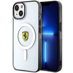 Husa iPhonecase MagSafe Ferrari FEHMP14SURKT 14 6.1" clar/transparent hard Outline Case