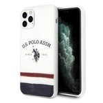 Husa US POLO Apple iPhone 11 Pro Tricolor Pattern Collection White Case