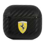 Husa Ferrari FESA3CABK AirPods 3 negru/negru On Track PU Carbon