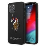 US Polo Case Apple iPhone 12 Pro Max Polo Embroidery Collection Black Case