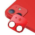 Szkło Temperat USAMS Apple iPhone 12 Mini Camera Lens Glass Metal Red Camera Protection Glass