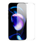Baseus set de 2x folie sticla pentru iPhone 14 Pro pentru întregul ecran cu capac boxa 0,3mm + cadru de montare
