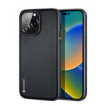 Dux Ducis Fino husa capac acoperit cu nylonoum material iPhone 14 Pro Max negru