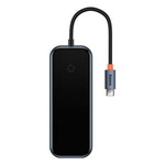 Hub 5in1 Baseus Seria AcmeJoy USB-C la 2xUSB 3.0 + USB 2.0 + USB-C PD + HDMI (gri)