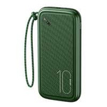 USAMS Powerbank PB56 10000mAh 2xUSB / USB-C / MicroUSB Fast Charge verde / verde închis 10KCD15003 (US-CD150)