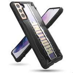 Ringke Fusion X Design husa husă blindată cu ramă Samsung Galaxy S21+ 5G (S21 Plus 5G) negru (Routine) (XDSG0054)