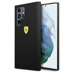 Husa FERRARI Samsung Galaxy S22 Ultra On Track silicon negru tare FERRARIcase