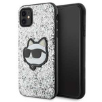 Husa Karl Lagerfeld KLHCN61G2CPS iPhone 11 6.1" argintiu/argintiu greucase Glitter Choupette Patch Case