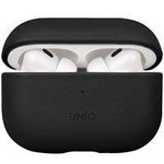 husa UNIQ Terra Terra AirPods Pro 2nd gen din piele naturală negru/dallas negru