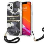 Husă rigidă neagră Husa Apple iPhone 13 Mini Camo Strap Collection