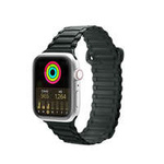 StrapArmor strap Apple Watch magDux Ducis Strap (versiune) Ultra, SE, 8, 8, 7, 7, 6, 5, 4, 3, 2, 1 (49, 45, 44, 42 mm) brățară din silicon nettic verde