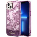 Husa Apple iPhone GUESS 14 Plus Porcelain Collection Pink Fuchsia Hardcase