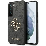 Husacase Guess GUHCS23S4GMGGR S23 S911 gri/grișu tare 4G Big Metal Logo Case