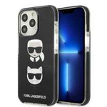 Karl Lagerfeld KLHCP13XTPE2TK iPhone 13 Pro Max 6.7" hardcase negru/negru Karl&Choupette Head