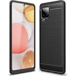 Carbon Case flexibil husa capacul Samsung Galaxy A42 5G negru