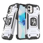 Husa Armor Husa iPhone Suport MagInel Wozinsky 14 Inel netic blindat de acoperire inel argintiu Case