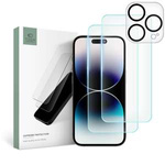 Folie sticla Tech-protect Supreme Set iPhone 15 Pro Max Clear