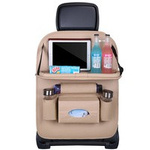 Organizator pentru scaunul auto de protecție a scaunului de protecție a scaunului raft mini masă pentru mașină bej