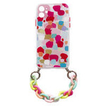 Husa Lanț de culoare Case gel elastic husa cu lanț cu pandantiv pentru iPhone 8 Plus / iPhone 7 Plus multicolor Case