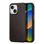 husa iPhone MagSafeDux Ducis Naples pentru 14 Plus husă din piele (compatibil cu ) maro închis