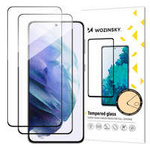 folie sticla ecran Wozinsky Full Glue Sticlă temperată cu lipici complet Samsung Galaxy S23 9H peste tot cu ramă neagră