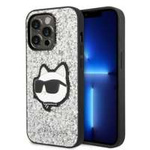 iPhonecase Glitter Karl Lagerfeld KLHCP14LG2CPS 14 Pro 6.1" argintiu/argintiu Choupette Hard Patch