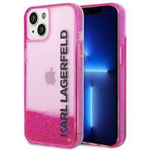 Husa Apple iPhone Liquid Glitter KARL LAGERFELD 14 Plus Elong Pink Hardcase