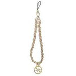 GUESS Telefon curea lanț lanț metalic 4G Charm Pink