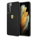 Husa FERRARI Samsung Galaxy S21 G991 On Track Perforated FESPEHCS21SBK Hardcase negru