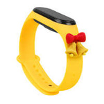 Curea Xmas band pentru Xiaomi Mi Band 6 / Mi Band 5 Crăciun silikonou strap brățară galben (tonuri de apel)