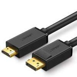 Cablu DisplayPort la HDMI Cablu unidirecțional 4K 30Hz 32 AWG 1,5 m Negru (DP101 10239)