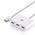 Adaptor Hub UGREEN 4in1 4xUSB CR113 0,5m alb